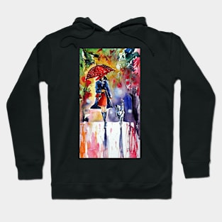 Walk with dog II Hoodie